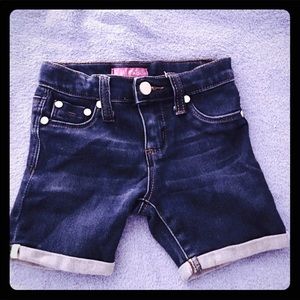 Aqua Girls Jean Shorts,stretch,zip fly button, 4T.